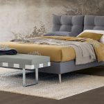 vendita letto matrimoniale in tessuto genova